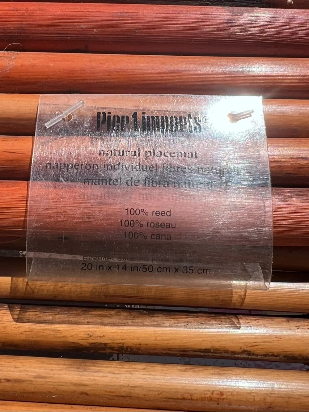 NEW! Pier 1 Imports Three Bamboo Placemats
